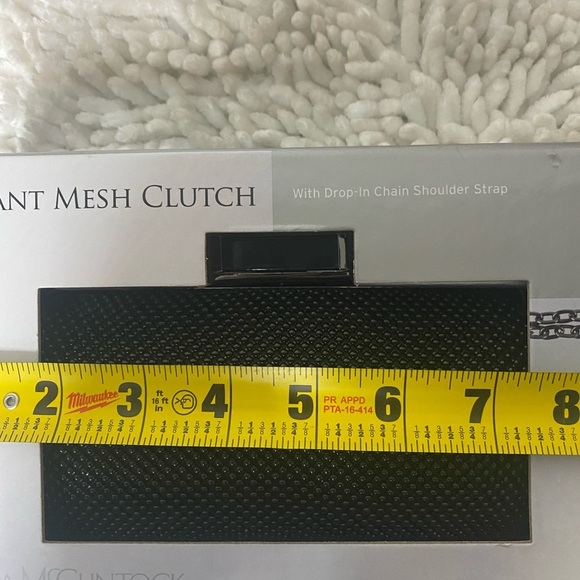New With Tags Jessica McClintock Elegant Mesh Clutch - Picture 7 of 7